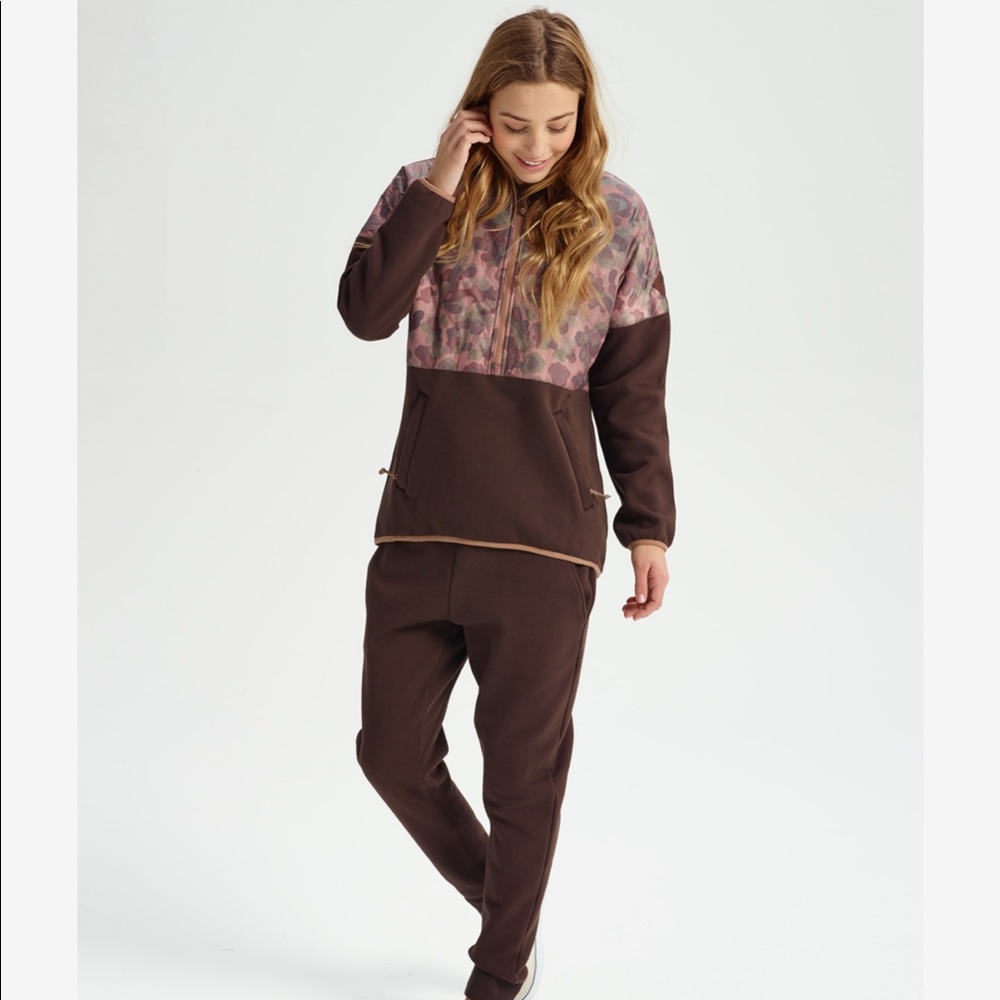 Burton Moonbase Camo Anorak 1/4 Zip XS - Picture 4 of 8